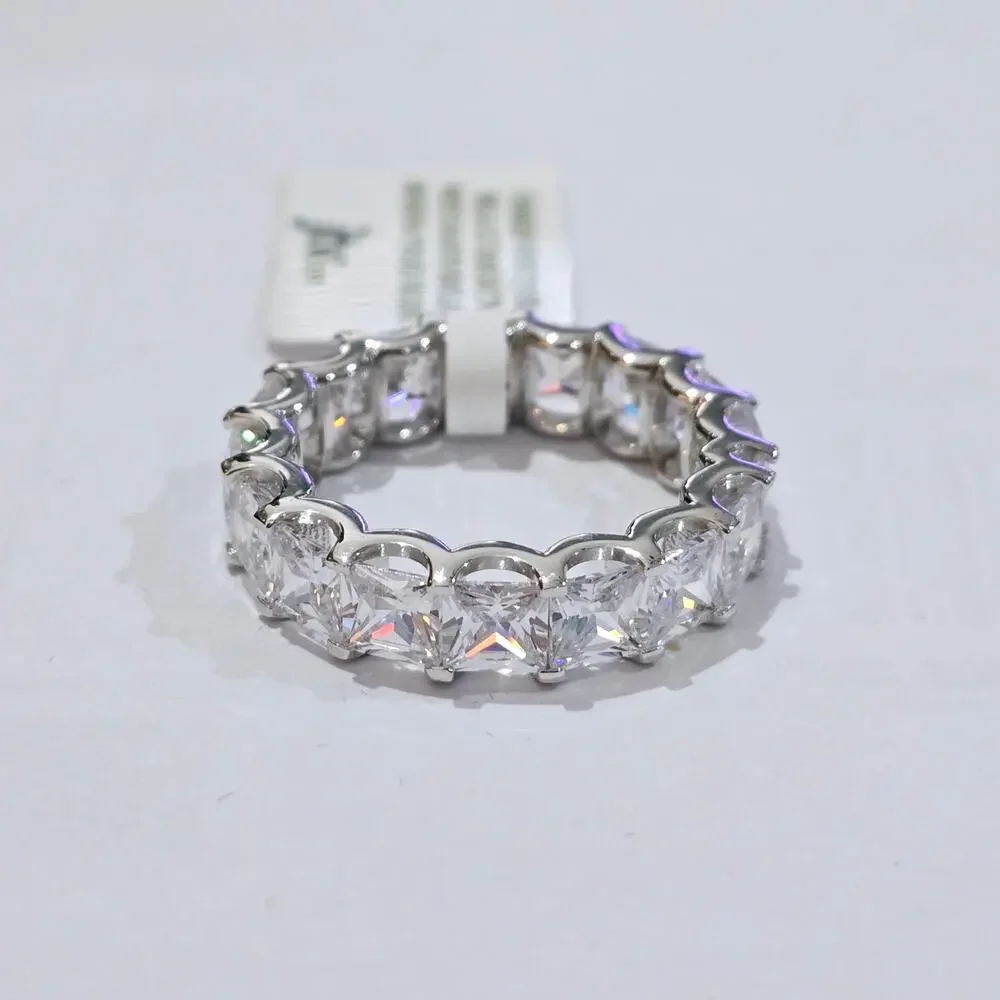 Charles Winston Bella Luce White Diamond Simulant Rhodium over 925 Ring 10 NWT - Picture 2 of 3